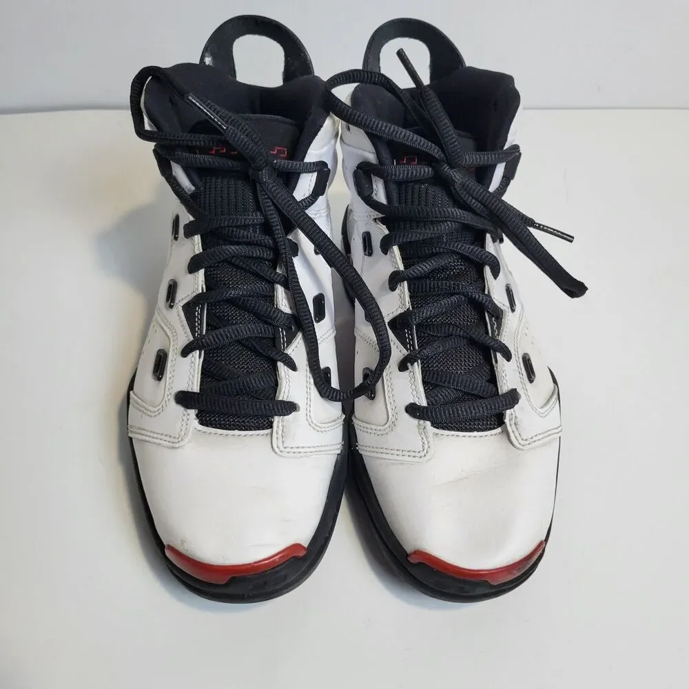 Nike Air Jordan Size 6.5Y Youth White Gym Red Black Model 428818-100 NO BOX